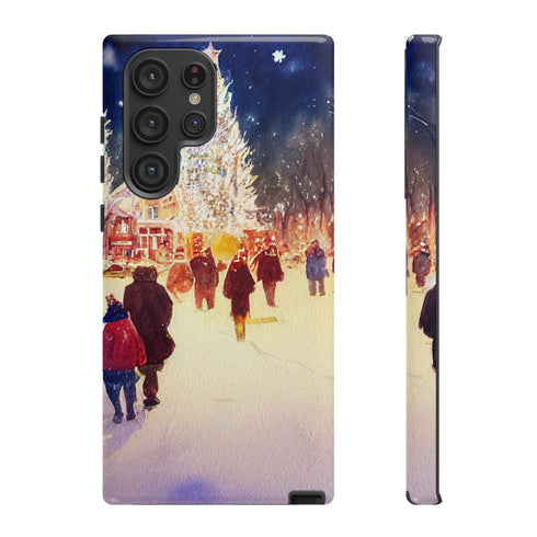A Christmas Market in Denver Colorado - Impact Resistant Phone Case Samsung Galaxy S22 Ultra Glossy